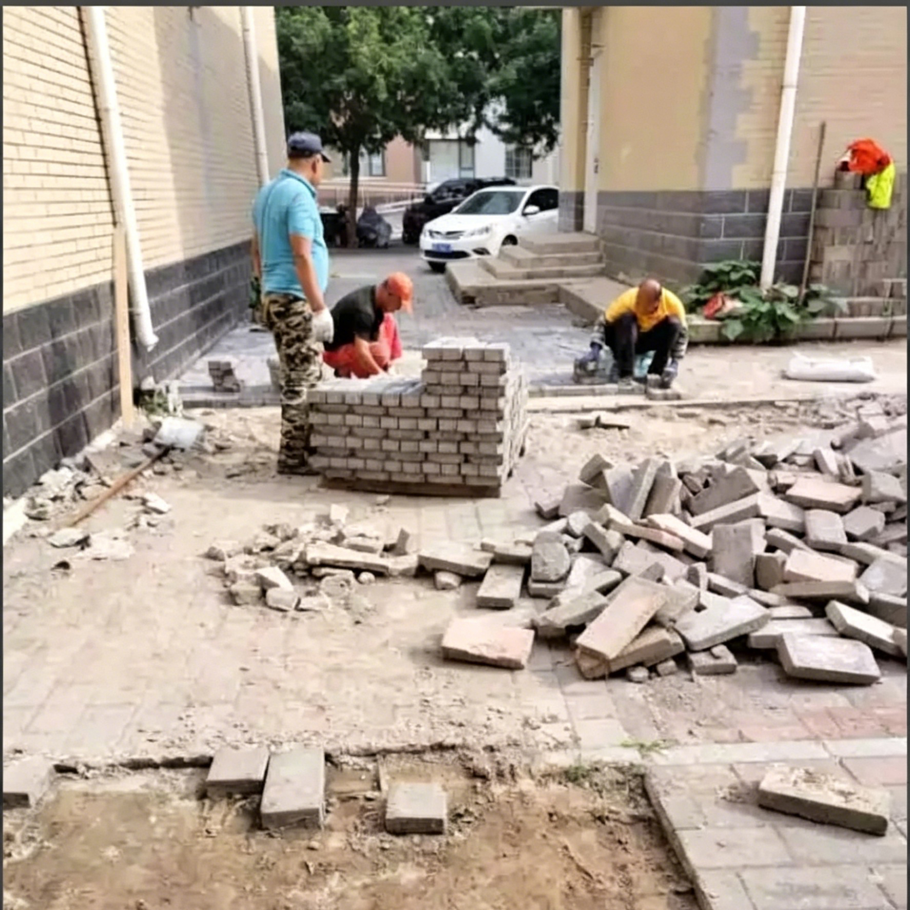 环湖小区施工现场
